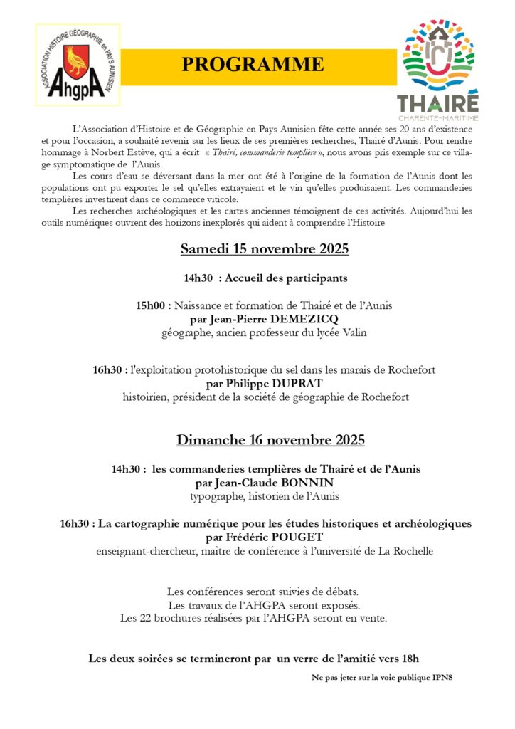 AHGPA fête ses 20 ans à Thairé