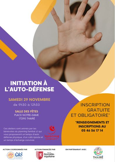 Ateliers d'initiation à l'autodéfense féministe (2ème atelier) - Thairé