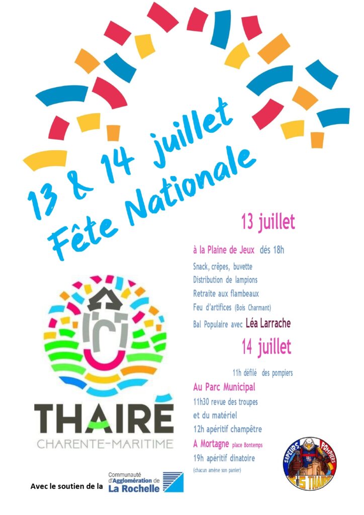 Fête nationale du 14 juillet 2025 - Thairé